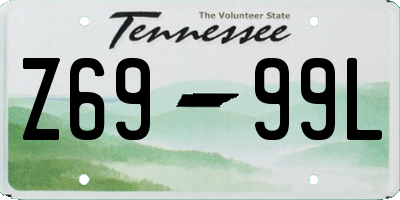 TN license plate Z6999L