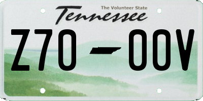 TN license plate Z7000V
