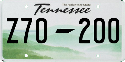 TN license plate Z7020O