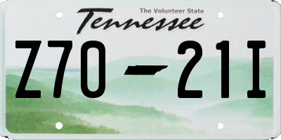 TN license plate Z7021I