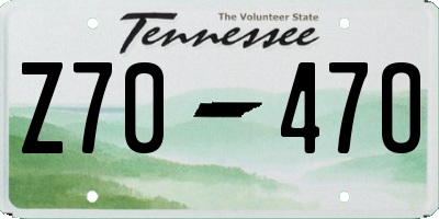 TN license plate Z7047O