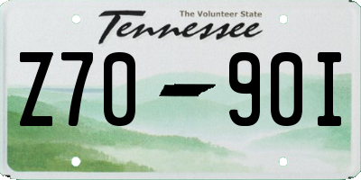 TN license plate Z7090I