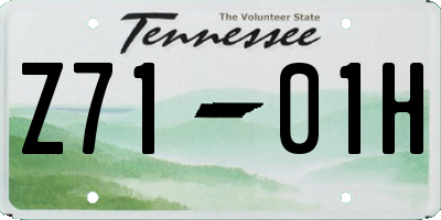 TN license plate Z7101H
