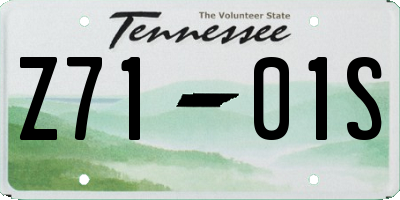 TN license plate Z7101S