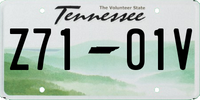TN license plate Z7101V