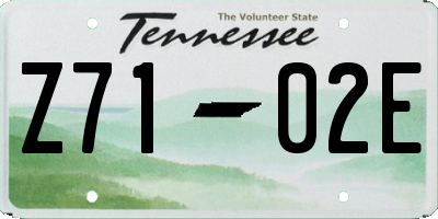 TN license plate Z7102E