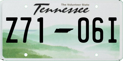 TN license plate Z7106I
