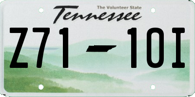 TN license plate Z7110I