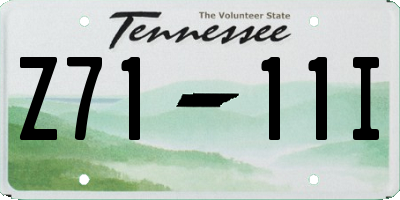 TN license plate Z7111I