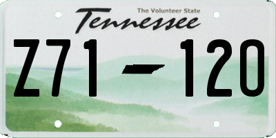 TN license plate Z7112O