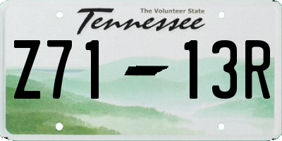 TN license plate Z7113R