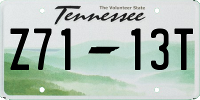 TN license plate Z7113T