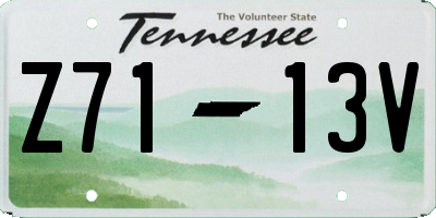 TN license plate Z7113V