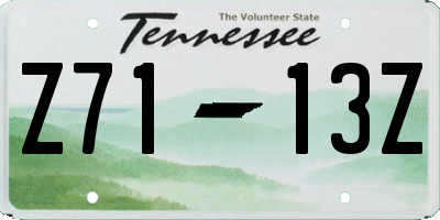 TN license plate Z7113Z