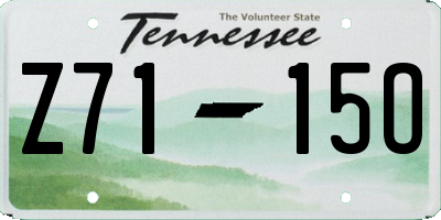 TN license plate Z7115O
