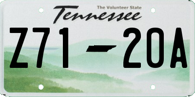 TN license plate Z7120A