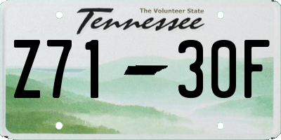 TN license plate Z7130F