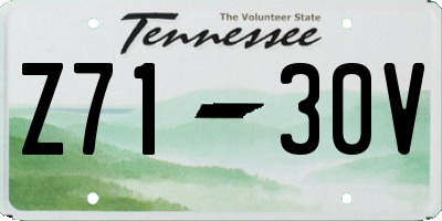 TN license plate Z7130V