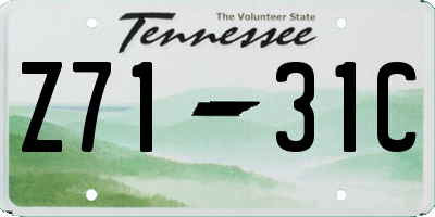 TN license plate Z7131C