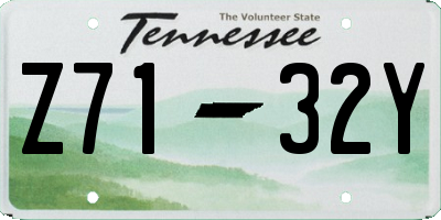 TN license plate Z7132Y