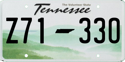 TN license plate Z7133O