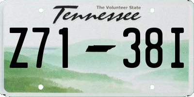 TN license plate Z7138I