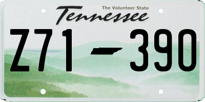 TN license plate Z7139O