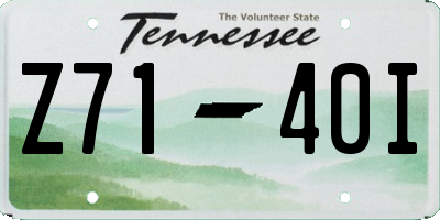 TN license plate Z7140I