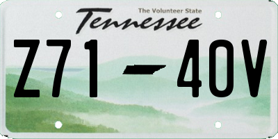 TN license plate Z7140V