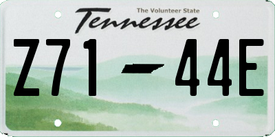TN license plate Z7144E