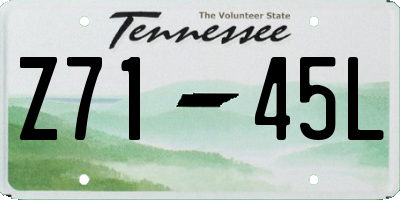 TN license plate Z7145L