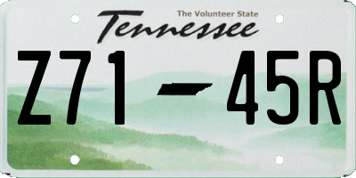 TN license plate Z7145R