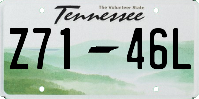 TN license plate Z7146L