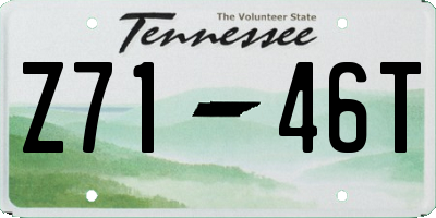 TN license plate Z7146T