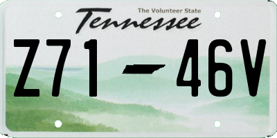 TN license plate Z7146V