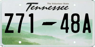 TN license plate Z7148A