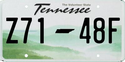 TN license plate Z7148F