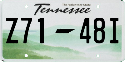 TN license plate Z7148I