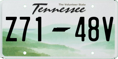 TN license plate Z7148V