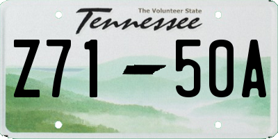 TN license plate Z7150A