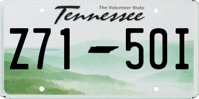 TN license plate Z7150I