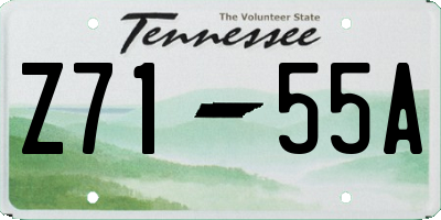 TN license plate Z7155A