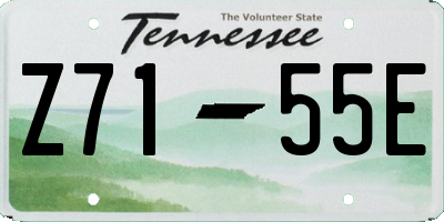 TN license plate Z7155E