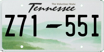 TN license plate Z7155I