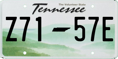 TN license plate Z7157E