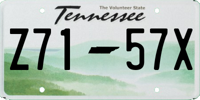 TN license plate Z7157X