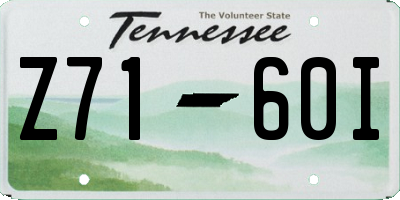 TN license plate Z7160I