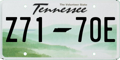 TN license plate Z7170E