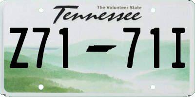 TN license plate Z7171I