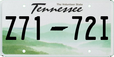 TN license plate Z7172I